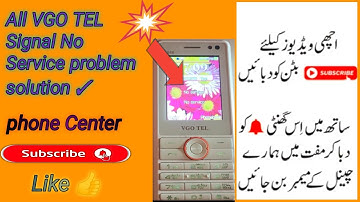 All VGO TEL  Signal No service problem solution #from i888
