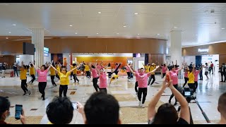 Expo 2020 Dubai flashmob at DXB