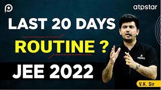 Best routine & time table for JEE Main 2022 | Vk sir | ATP STAR Kota