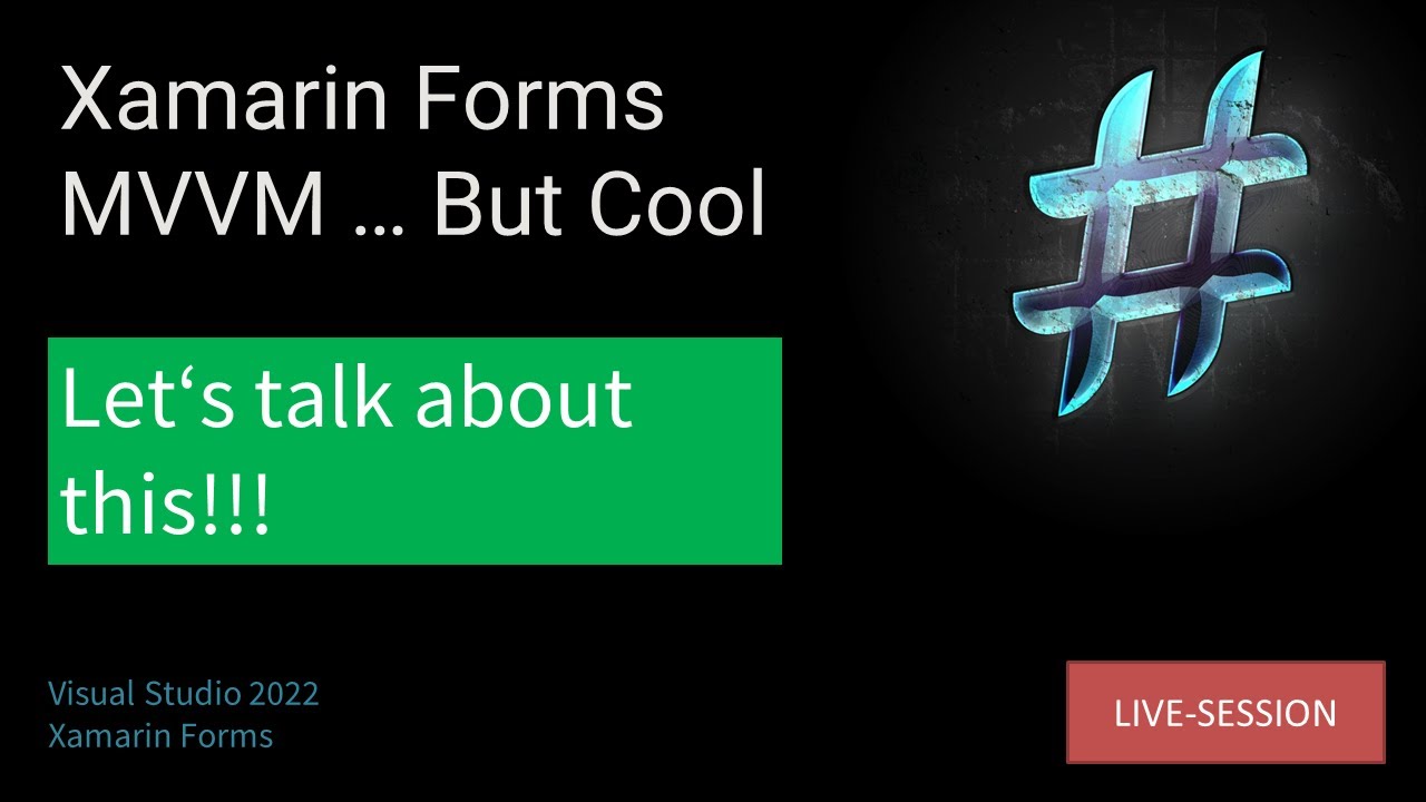Xamarin Forms MVVM ... but cool (Aftertalk) - YouTube