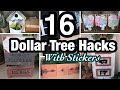 16 MUST SEE DOLLAR TREE HACKS AND IDEAS USING DOLLAR TREE STICKERS AND TRANSFERS | FARMHOUSE DECOR