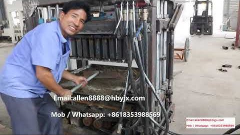 QTJ4 40 diesel engine hydraulic block brick making maker machine