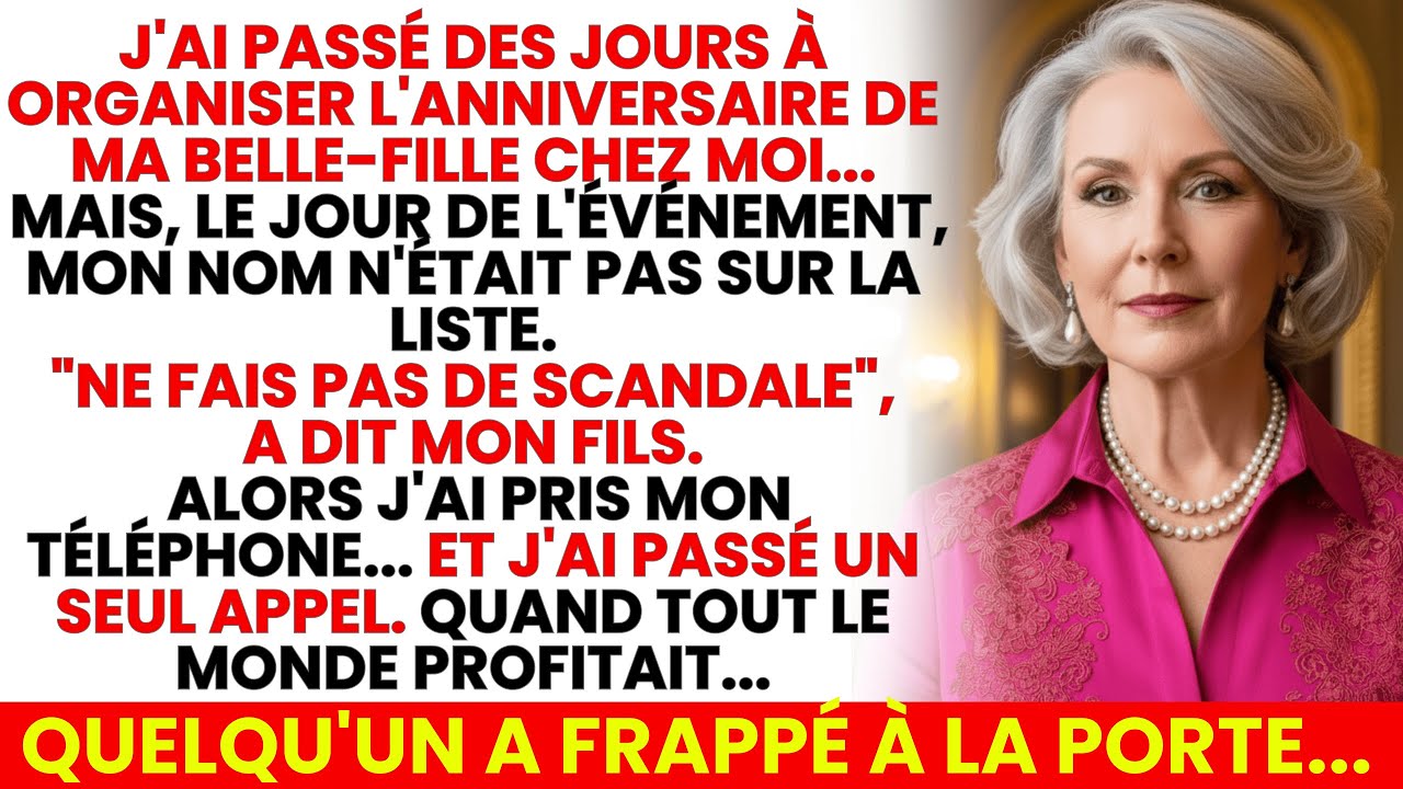 J’ai Organisé L’Anniversaire De Ma Belle-Fille Chez Moi…Elle A Retiré Mon Nom De La Liste. Alors...