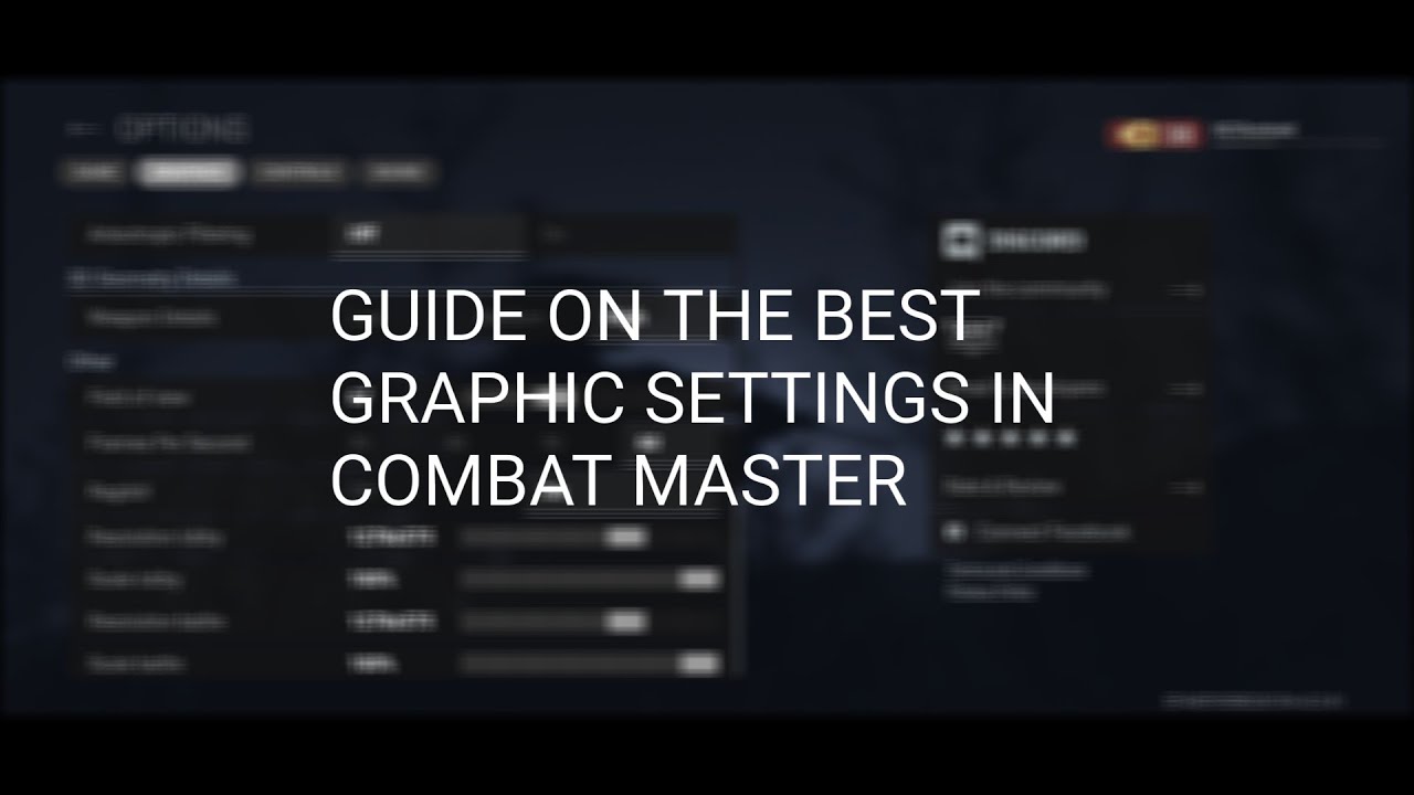 Best Graphic Settings in Combat Master