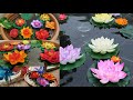 Artificial floating handmade lotus flower | diy water Lily | home and garden decoration ideas