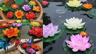 Artificial Floating Handmade Lotus Flower Diy Water Lily Home And Garden Decoration Ideas