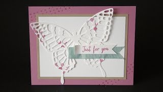 Butterfly Thinlits Card (CASE-ing Tuesday #49)
