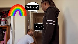 “Dad I’m gay” prank on my dad to get his reaction (Hilarious)