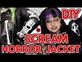 DIY HORROR GHOSTFACE BIKER JACKET // Emily Boo