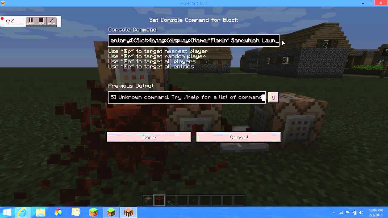 Minecraft Command Tutorials  Rocket Launcher - YouTube