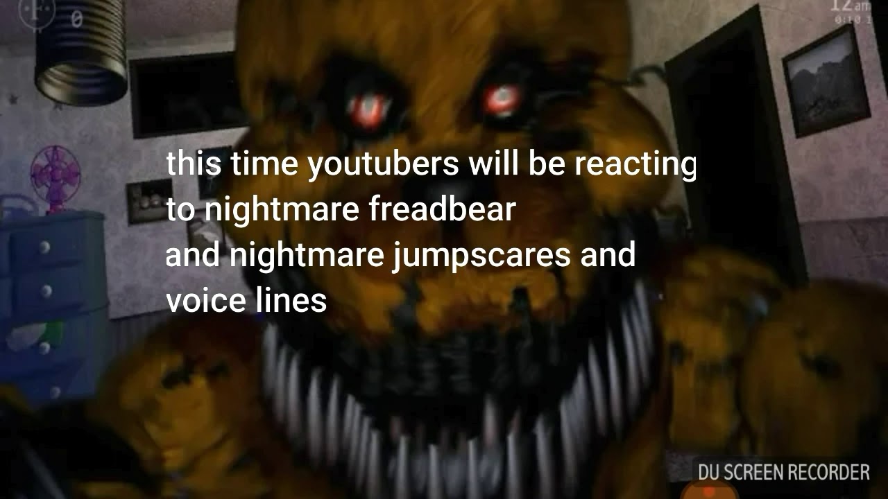 Nightmare Fredbear, All Voicelines with Subtitles