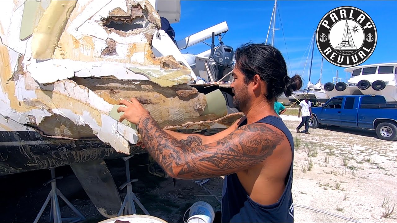 PATCHING A SALVAGE BOAT to cross GULF STREAM! – Episode 90