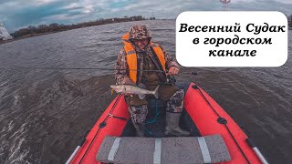 ЗЛЮЩИЕ УДАРЫ. Клев весеннего судака! Выбрались дружной компанией на воду.