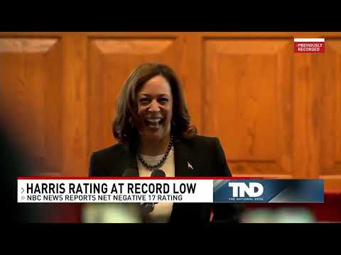 Kamala Harris Earns Worst Rating In The History Of Latest NBC Poll: Negative Net Rating Of -17