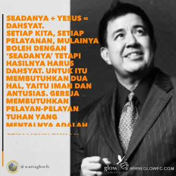 #quotes Pdt. #GilbertLumoindong | Seadanya   #YESUS = #Dahsyat | 1.5.19