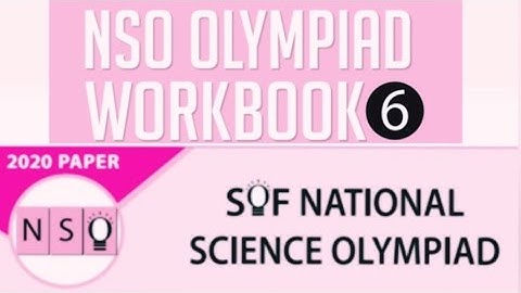 SOF National Science Olympiad (NSO) 2020 Paper for Class 6