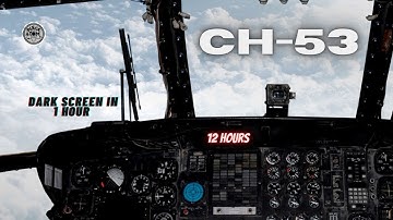 🚁 CH-53 Helicopter Flight ⨀ Relaxing White Noise for Deep Sleep #sleep