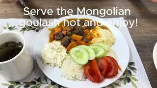 Let’s make the delicious Mongolian Goulash