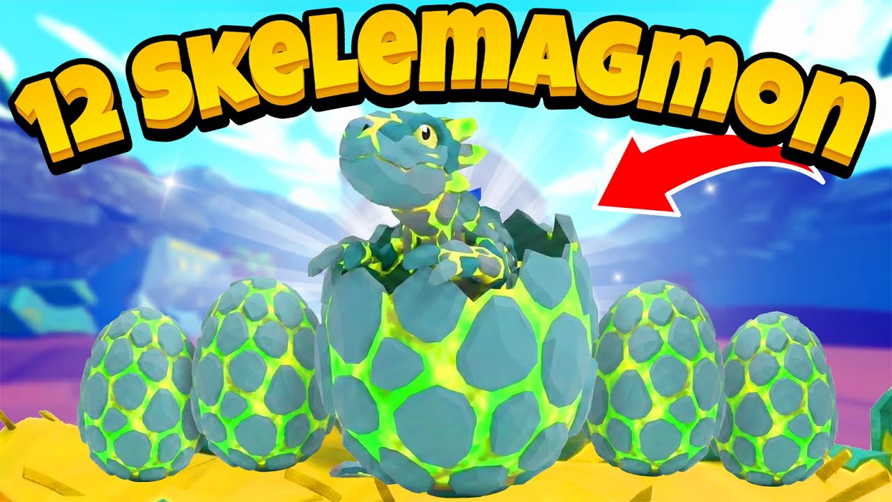 I HATCHED 12 SKELEMAGMON EGGS! This is what I got!