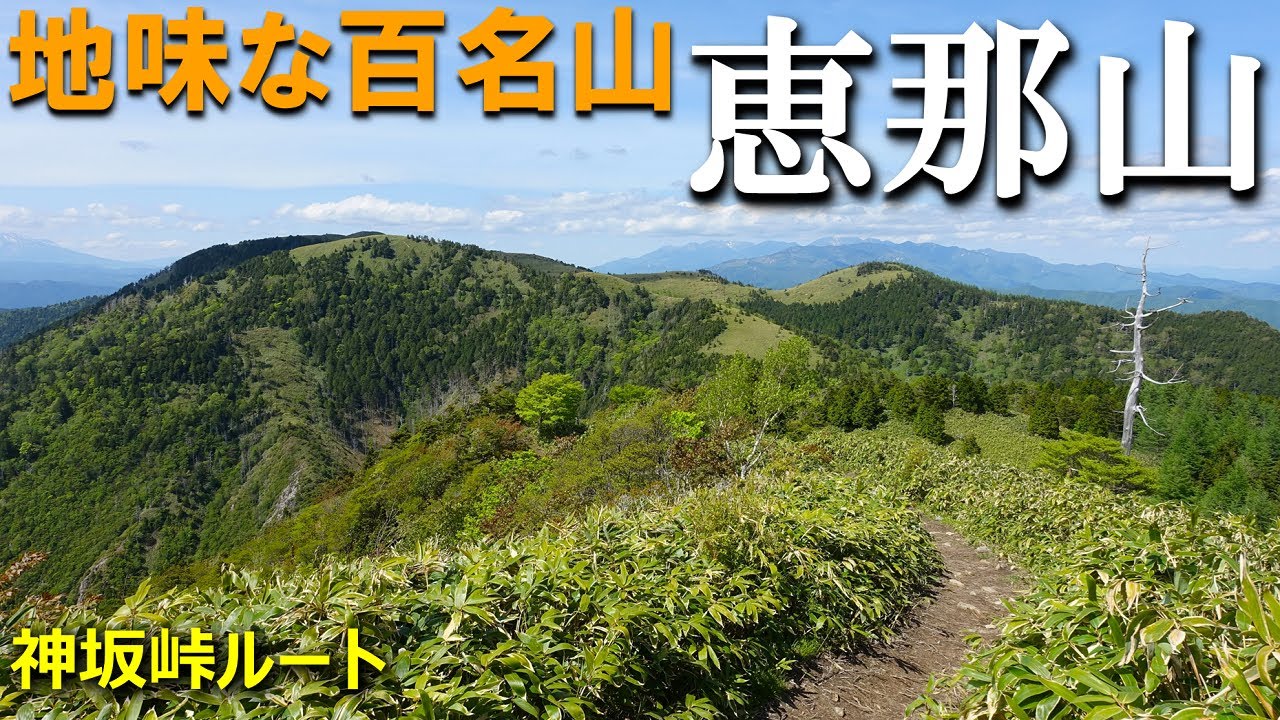 登山体験 恵那山 地味な百名山も天気が良ければ楽しい 神坂峠ルートの登山道全部見せます 22 05 Youtube