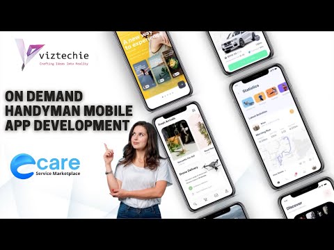 On-Demand Home Services, Business Listing, Handyman Booking Mobile App with Admin Panel | Viztechie - video from Viztechie