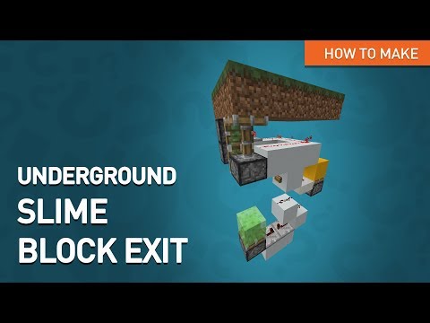 Underground Slime Block Exit / Minecraft