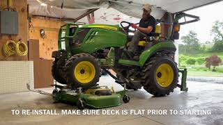 #3 how to connect/disconnect john deere 60d auto-connect mower deck on 1025r/2025r's