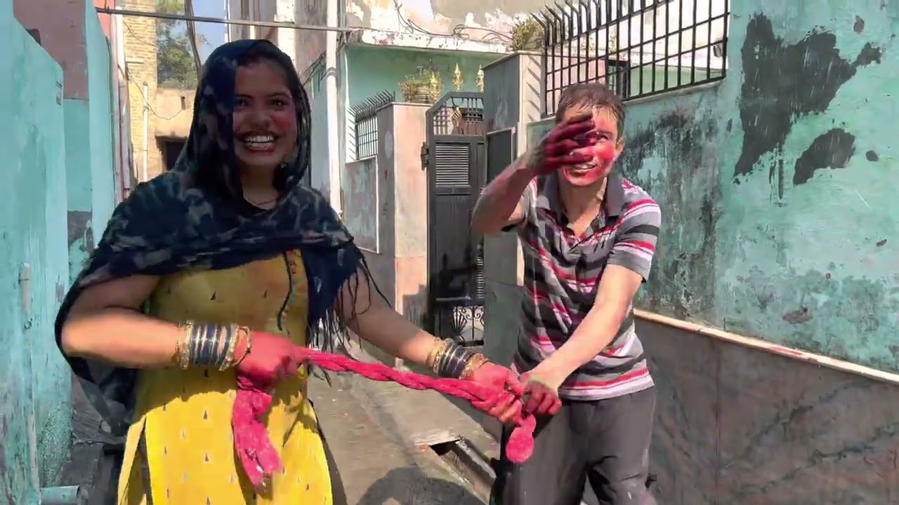 GAON KI HOLI 🤣Desi Spacial Haryanvi holi