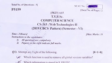 Exam Question Paper 2022, Bsc web technologies 2 New CBCS Pattern @er_naaz_official