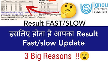 😮 3 Big Reasons on which your IGNOU December 2022 result Update depends.informative video.