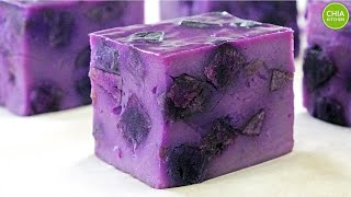 Purple Sweet Potato Rice Cake (Kueh) | 紫薯米糕