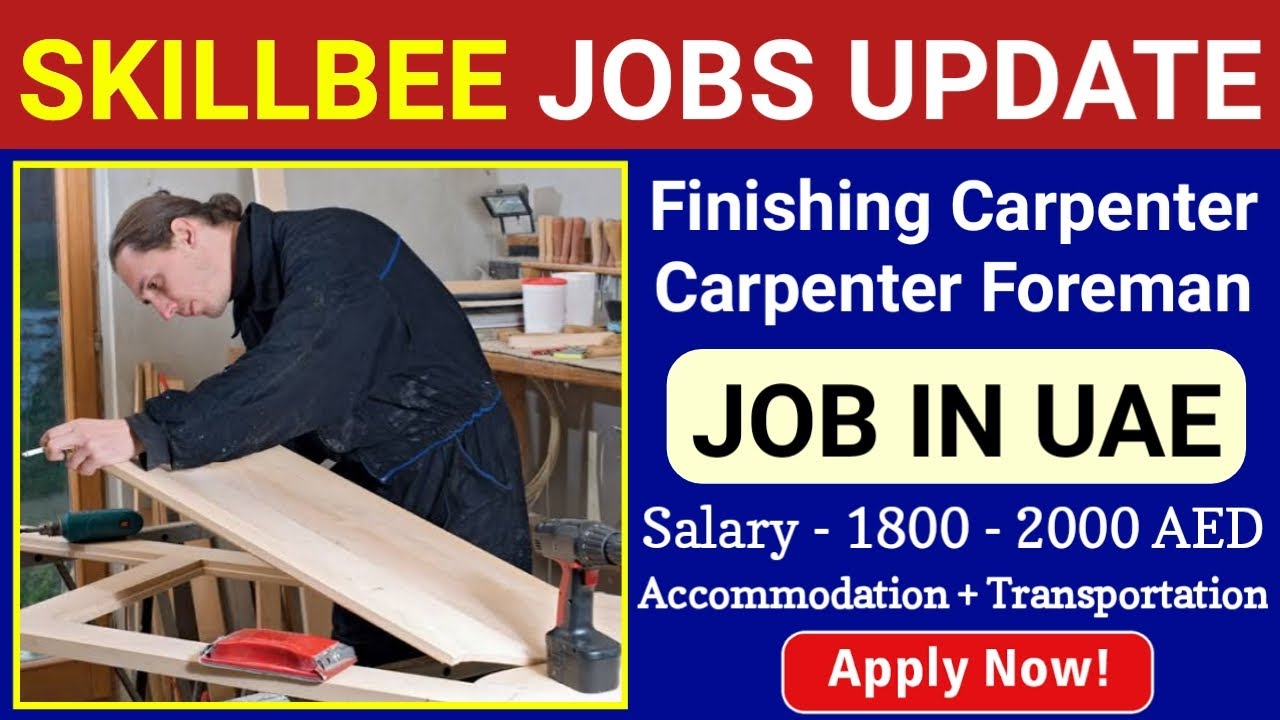 5276 JOB IN UAE Adriatic Kitchens JOB ROLE Carpenter Supervisor