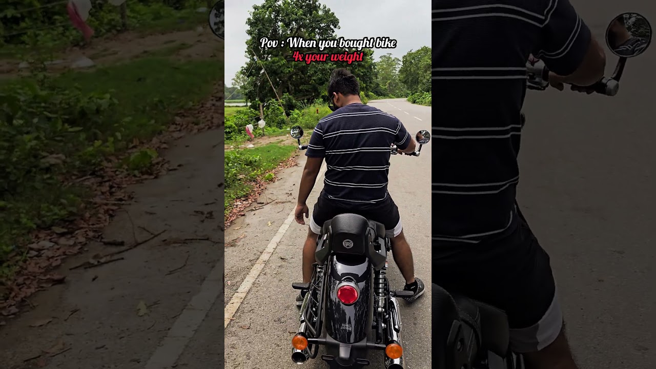 When you bought a bike 4x your weight Super Meteor 650 🥵