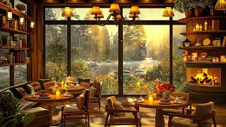 Relaxing Morning at Cozy Coffee Shop Ambience with Smooth Piano Jazz Instrumental Music for Study