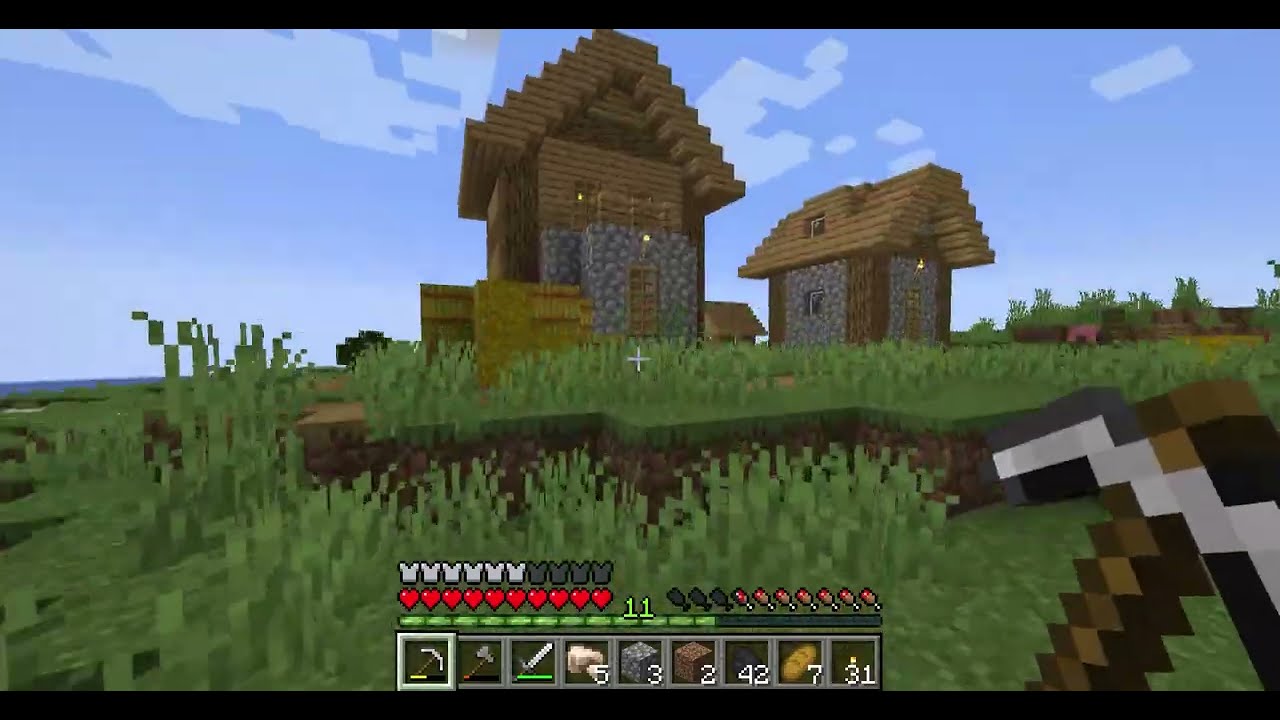 Relaxing Minecraft Gameplay | No talking | Singleplayer Survival