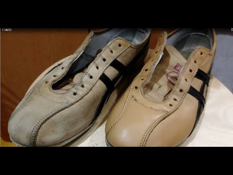 アドカラーで色あせた靴を染め直し Paint On Leather Shoes Youtube