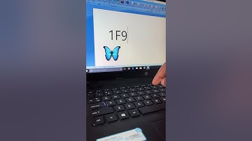 🦋 symbol ms word shortcut key