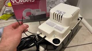 How to Install a Condensate Pump  Little Giant, etc.  (full steps with drain hose install)