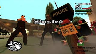 GTA Sa - CJ Gets Busted