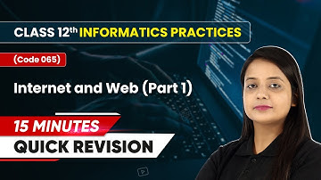 15 Minutes Quick Revision of Internet and Web (Part 1) | Class 12 Informatics Practice (Code 065)