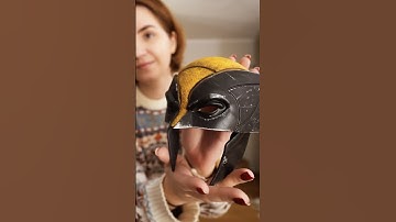 Wolverine 3D Printed Mask 💛🖤 #wolverine #xmen #3dprinting