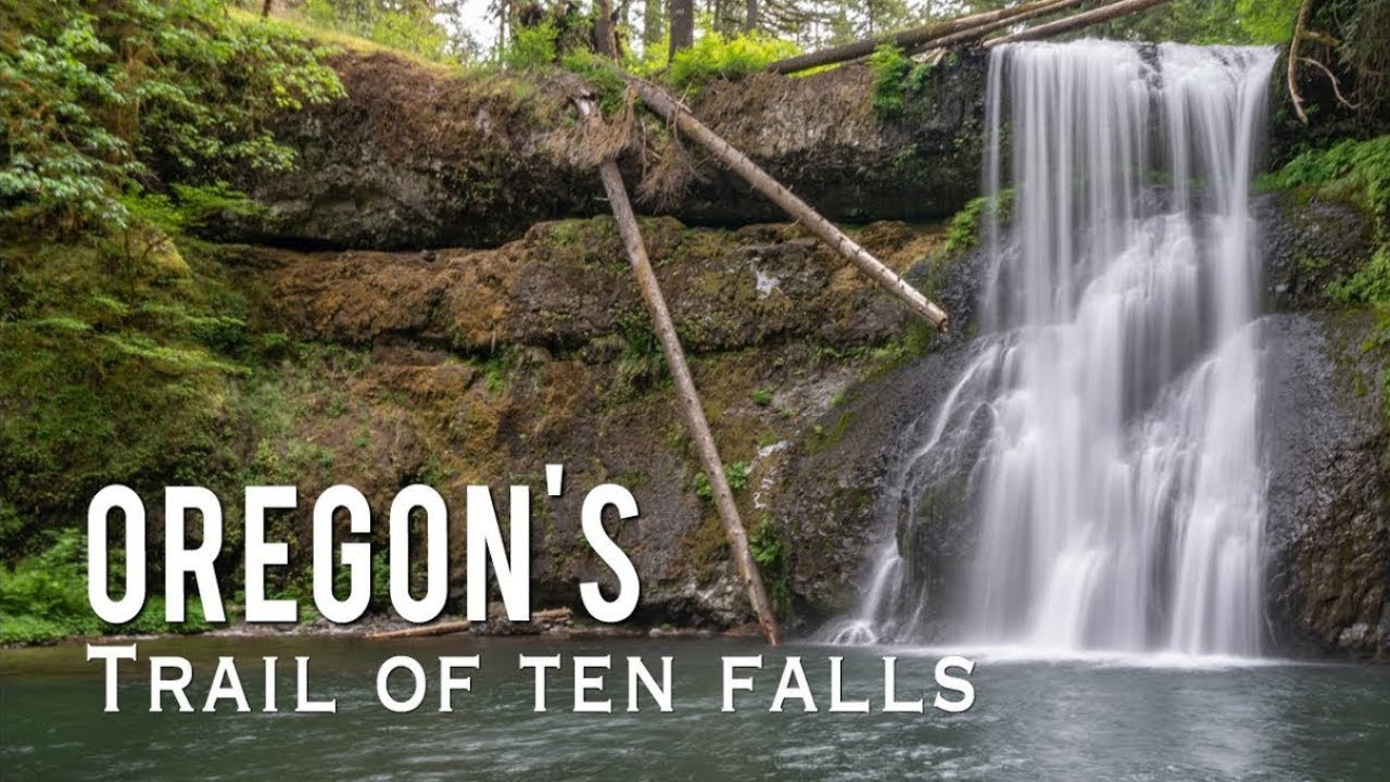 Trail Of Ten Falls In Oregon'S Silver Falls State Park