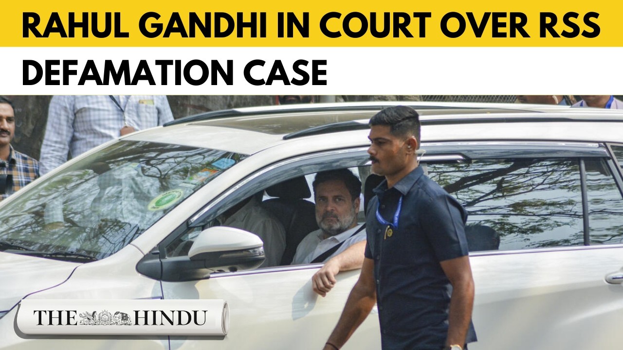 Rahul Gandhi in Bhiwandi court; BJP stages black-flag protest in Mumbai