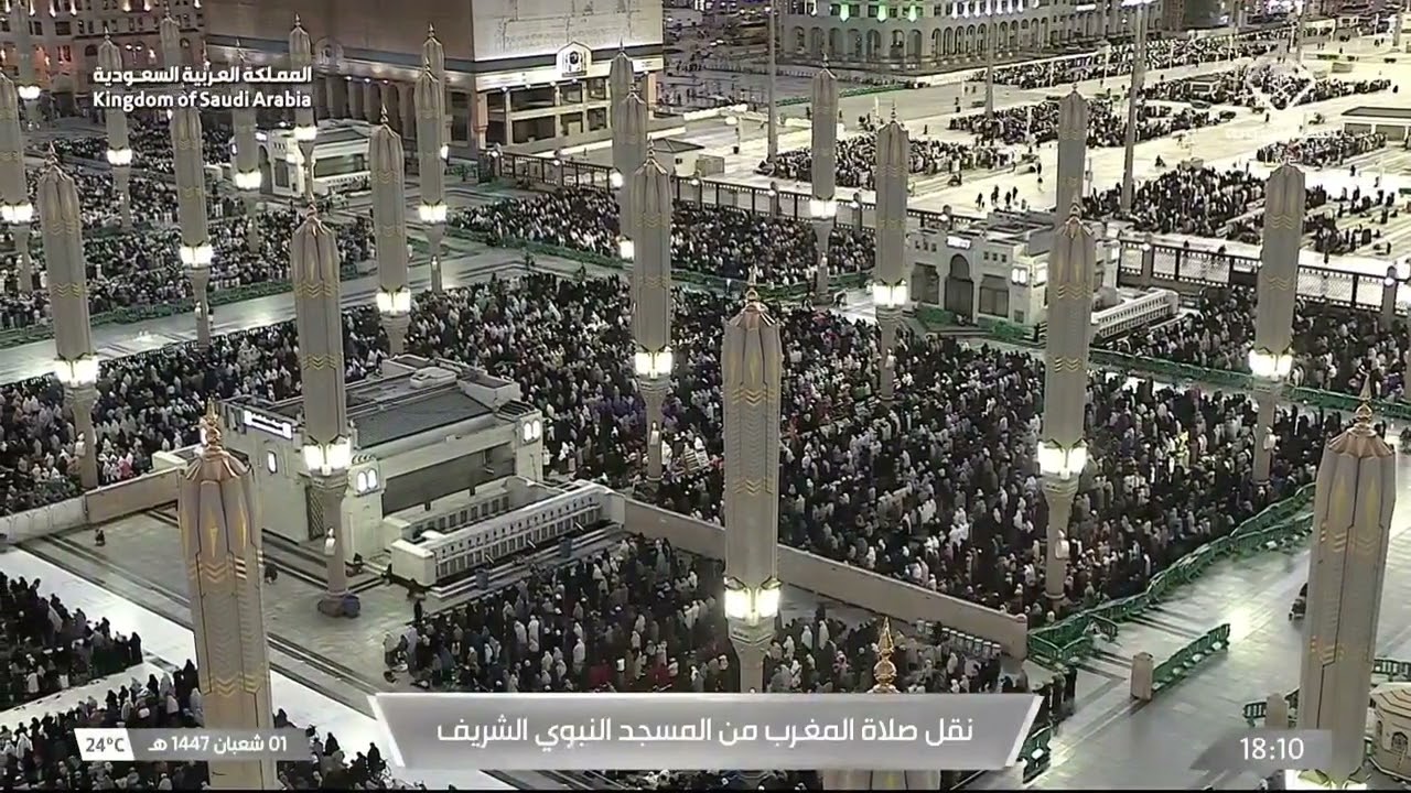 صلاة المغرب للشيخ صلاح البدير 1 شعبان 1447هـ