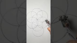 Aesthetic Mandala Drawing Process 🌙 #mandalaart #mandaladrawing #satisfying #artshorts #paintitbabe
