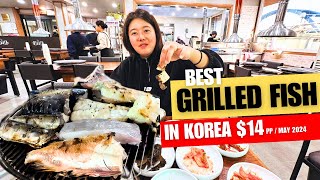 Amazing charcoal Grilled Fish in Korea #koreatravel #koreafood