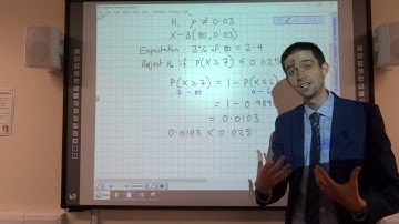 How to conduct a two-tailed hypothesis test on a binomial model