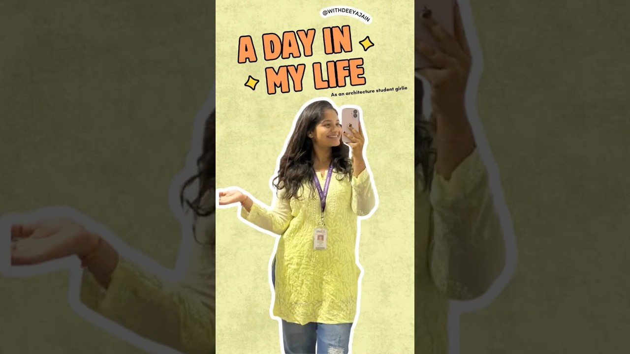 ✨A day in my life as an Architecture student 📏.    