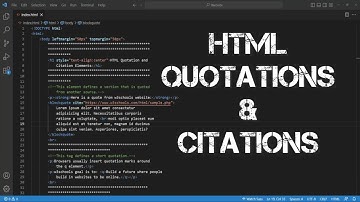 Quotations & Citations in HTML Document #video #learn #webdevelopment #course
