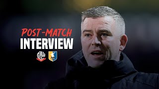 Steven Schumacher Head Coach Reacts To Mansfield Town At Home